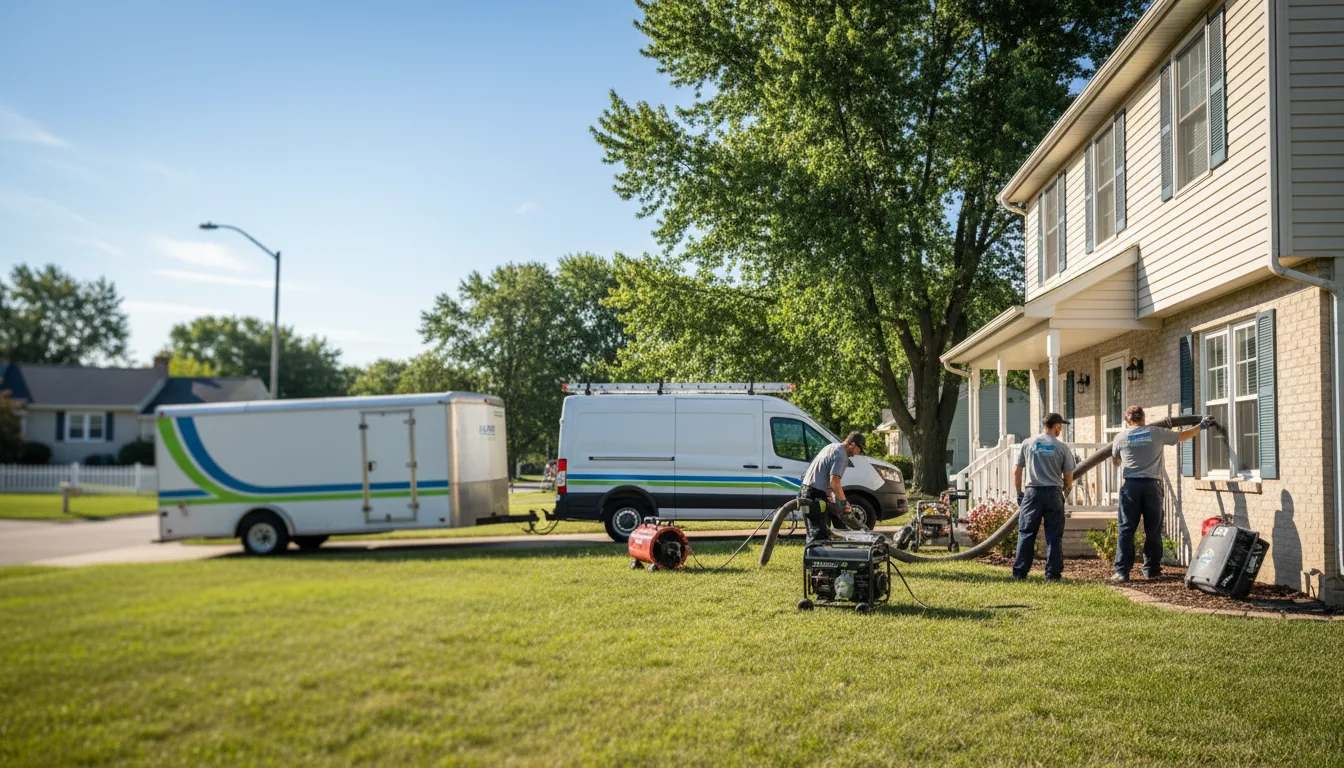 Flooded Basement Restoration And Cleanup With Repair in Ithaca, MI near me